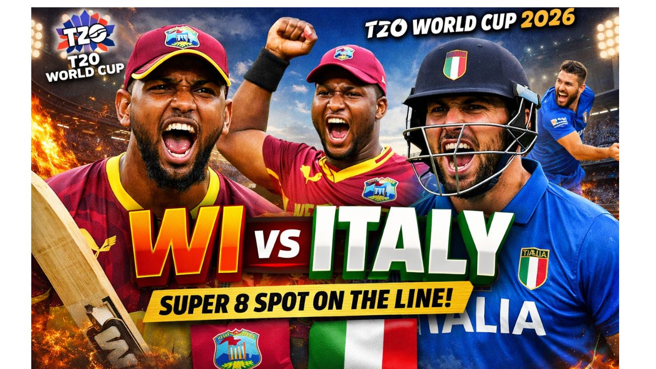 WI vs Italy LIVE Cricket Score