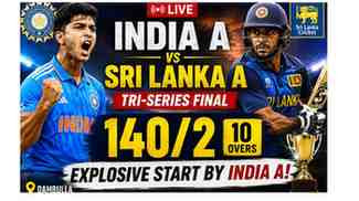 India vs Sri Lanka A Live Score 2026