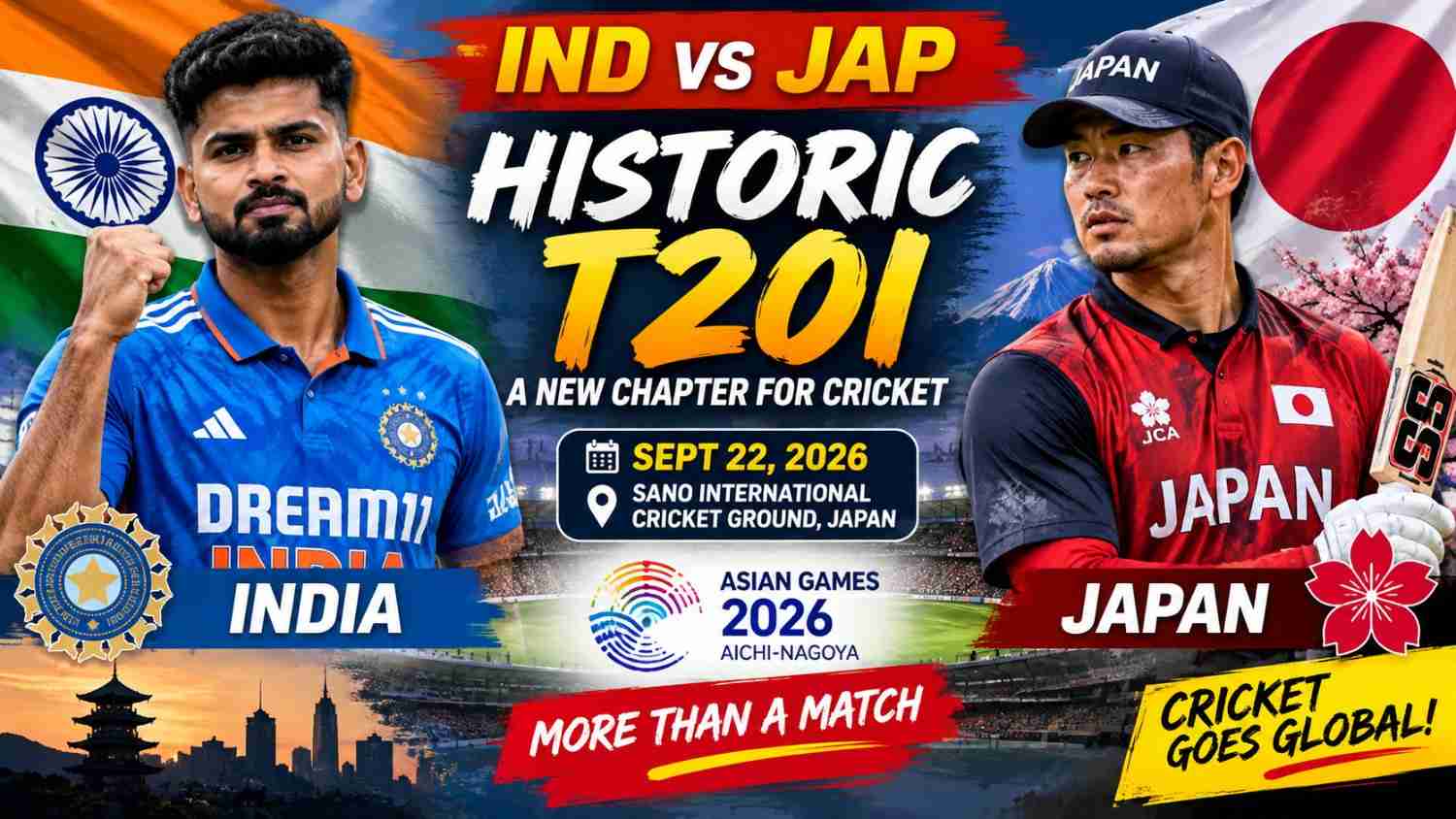 IND vs JAP: 7 Powerful Facts About Historic India vs Japan T20I
