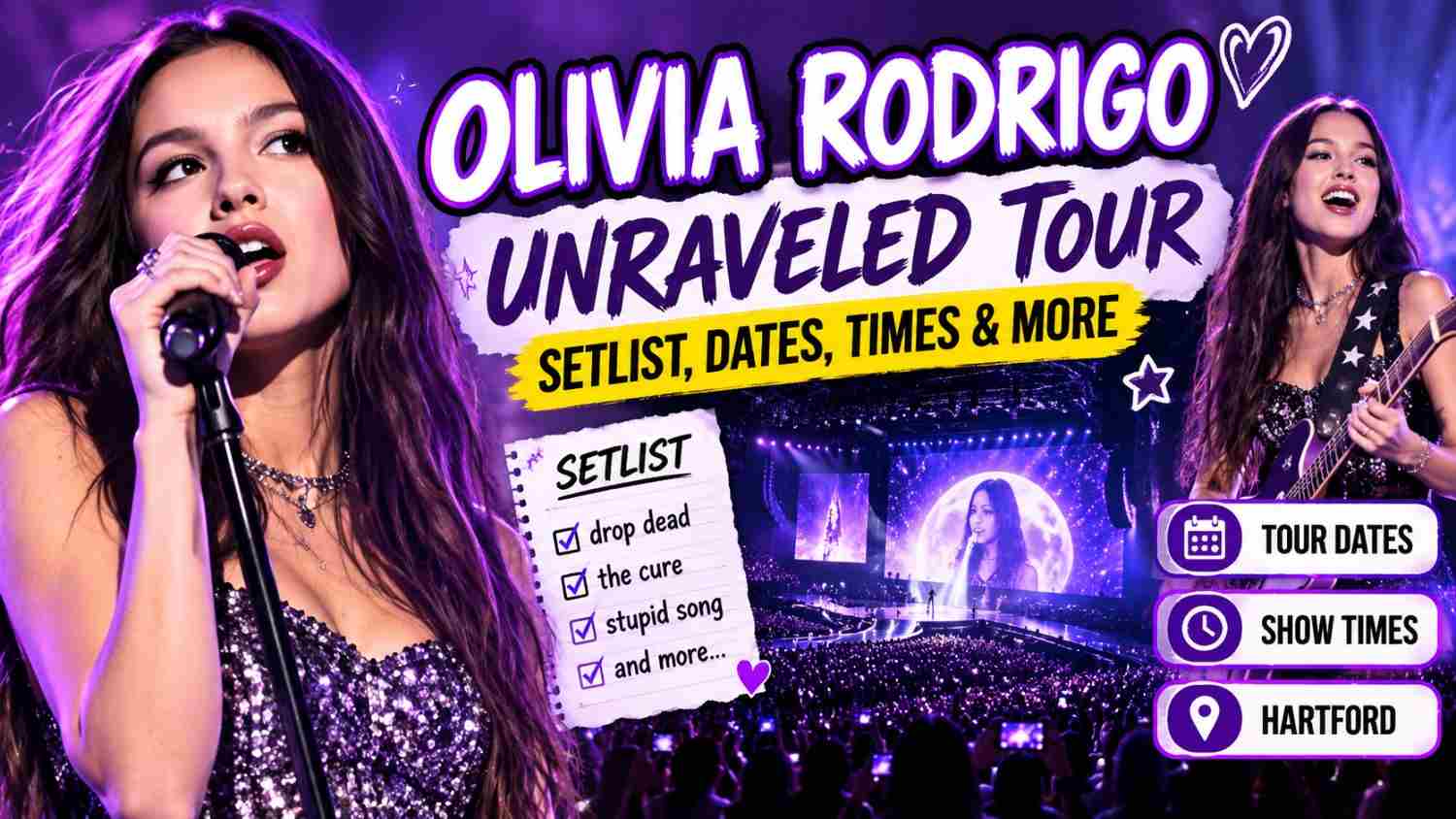 Olivia Rodrigo tour 2026 stage performance