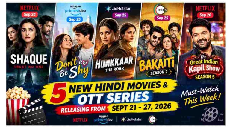 Hindi OTT releases September 2026
